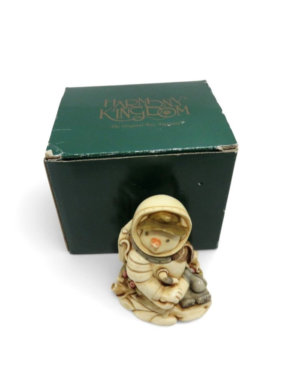Harmony Kingdom Blue Moon Snowman Astronaut Trinket Figurine Boxed 3.7"
